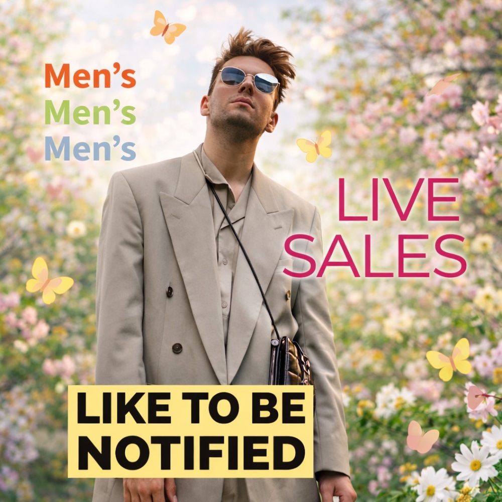 🎉 LIVE SHOW MEN’S🎉 Follow This Listing For Live Men’s Sales! BIG SALES